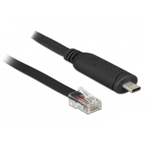 DELOCK 63912 USB-C til RJ45 serielt kabel - 2 m, sort