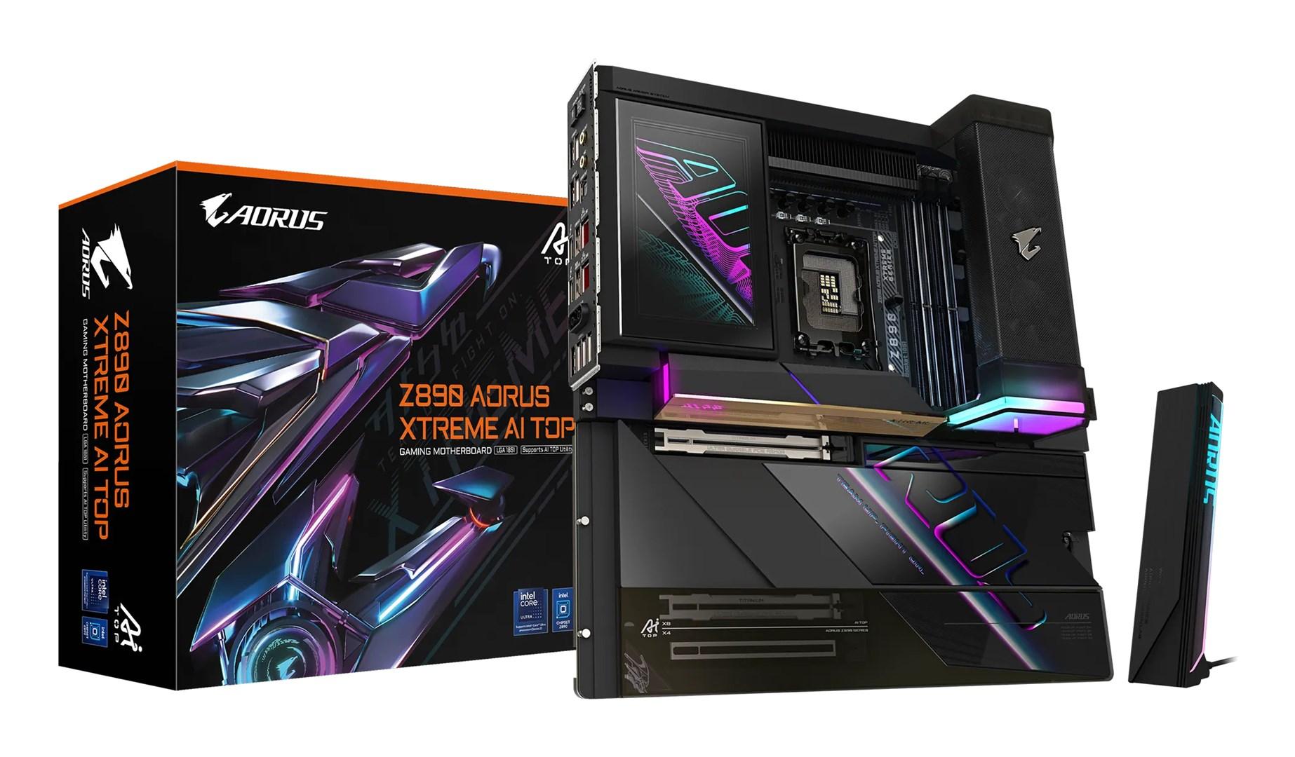 Gigabyte Z890 Aorus Xtreme AI Top bundkort - LGA1851, DDR5 9500 MHz (OC), PCIe 5.0 M.2, Wi‑Fi 7, Thunderbolt 5 billede