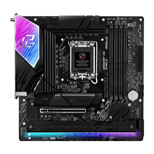 ASRock B860M Lightning WiFi bundkort - micro ATX, Intel LGA1851