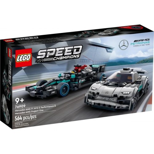LEGO Speed Champions 76909 - Mercedes-AMG F1 W12 E Performance & Mercedes-AMG Project One byggesæt