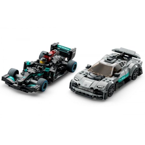 LEGO Speed Champions 76909 - Mercedes-AMG F1 W12 E Performance & Mercedes-AMG Project One byggesæt