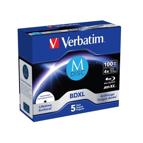 Verbatim BDXL Blu-ray M-DISC 100 GB - 5 stk.
