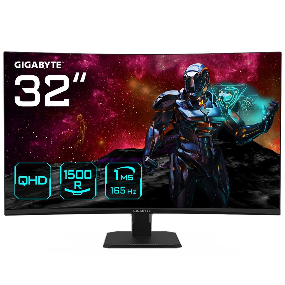 Gigabyte GS32QC 31,5" QHD buet gaming-skærm - 165 Hz, 1 ms, FreeSync Premium
