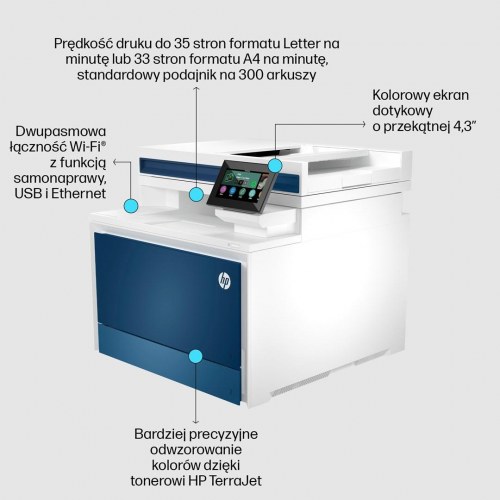 HP Color LaserJet Pro MFP 4302fdw farvelaser-multifunktionsprinter med duplex og Wi‑Fi