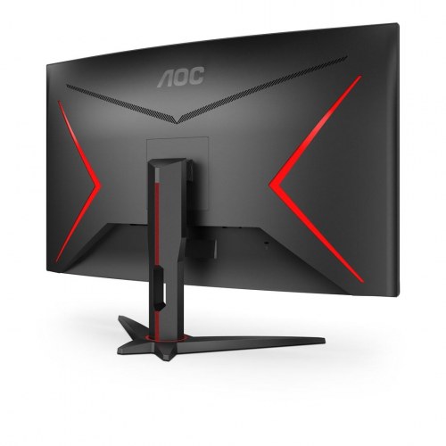 AOC C32G2ZE 31,5" buet gaming-skærm - Full HD, 240 Hz, VA, sort/rød