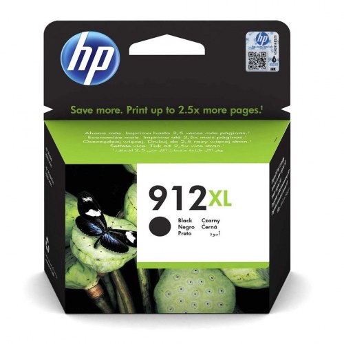 HP 912XL blækpatron - sort (original, høj kapacitet)