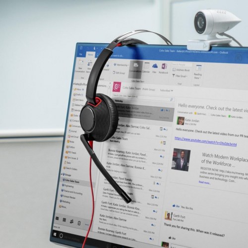 Poly Blackwire 5220 USB-C headset - certificeret til Skype/Teams