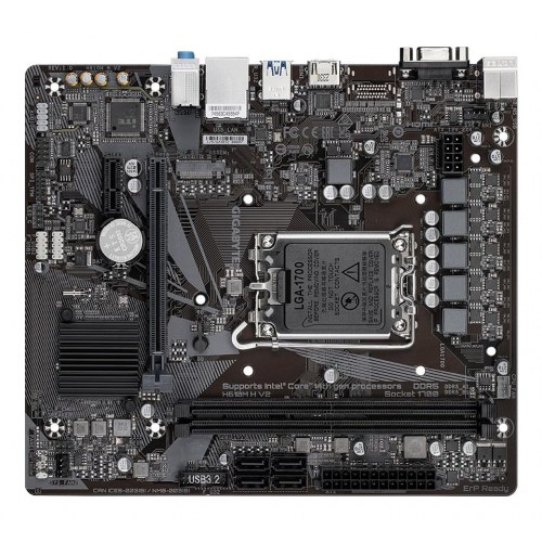 Gigabyte H610M H V2 bundkort - LGA1700, DDR5, M.2, USB 3.2 Gen 1