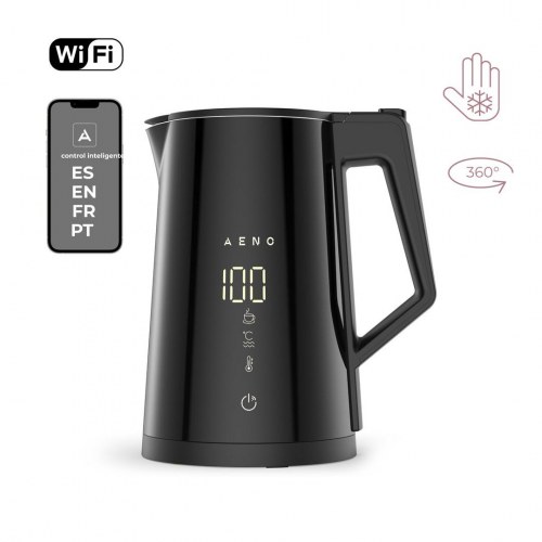 AENO EK7S elkedel 1,7 l 2.200 W - sort, Wi‑Fi og temperaturvalg
