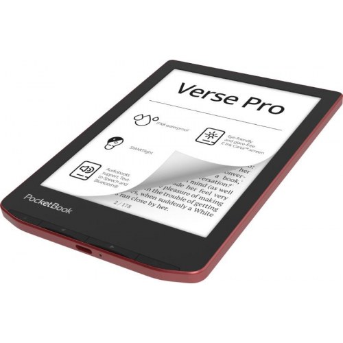 PocketBook Verse Pro e-bogslæser 6" E Ink Carta, 16 GB - sort/rød