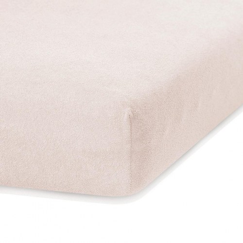 Amelia Home RUBY faconlagen i frotté - beige, 160-180×200 cm