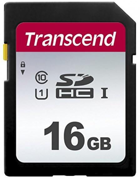 Transcend SDHC 300S hukommelseskort 16 GB - Class 10 U1