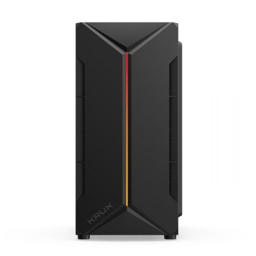 KRUX Astro Cube - sort micro ATX/Mini‑ITX pc‑kabinet med sidevindue