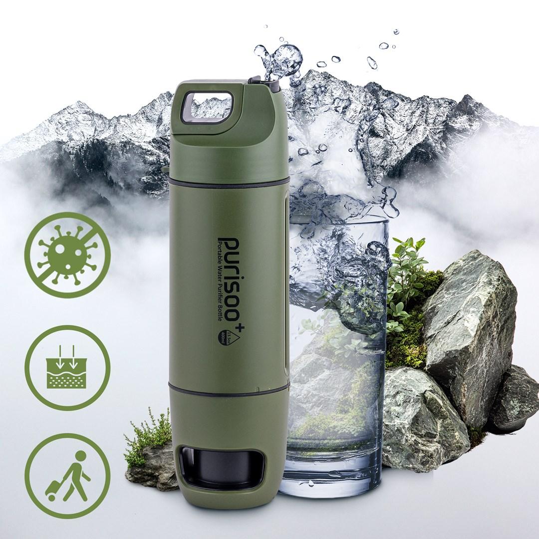 EXTRALINK PURISOO+ BUTELKA Z SYSTEMEM FILTRUJACYM Z POMPKA 400ML FILTR UF + ACF