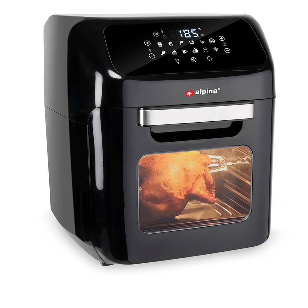 ALPINA airfryer 12 l - 1.800 W, sort