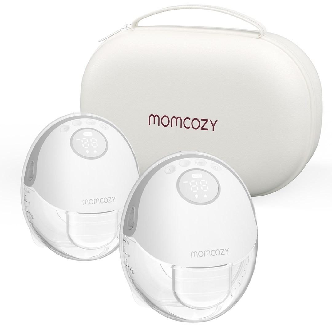 MOMCOZY M6 HANDS-FREE BREAST PUMP GREY DOUBLE PACKS, BP311