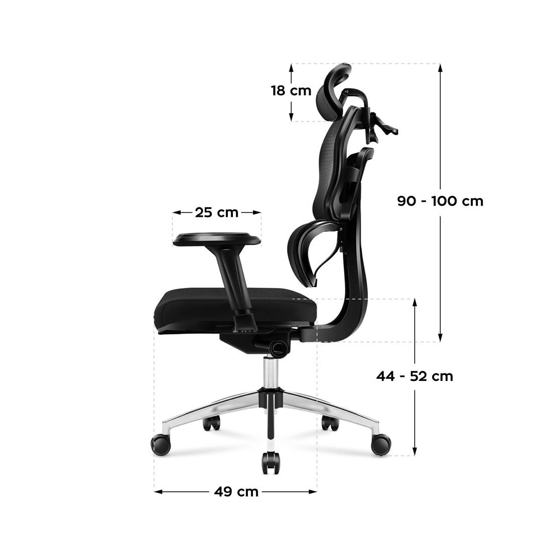 MARK ADLER MA-Expert 4.9 - ergonomisk kontorstol, sort