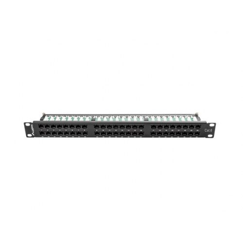 Lanberg PPU6-1048-B patchpanel 48-porte - 1U, sort metal