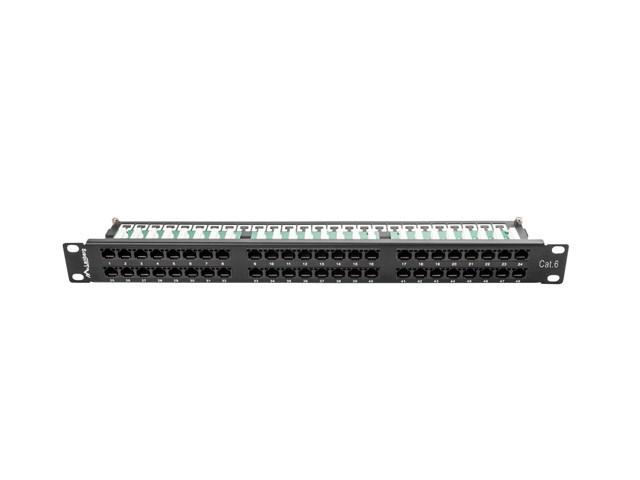 Lanberg PPU6-1048-B patchpanel 48-porte - 1U, sort metal