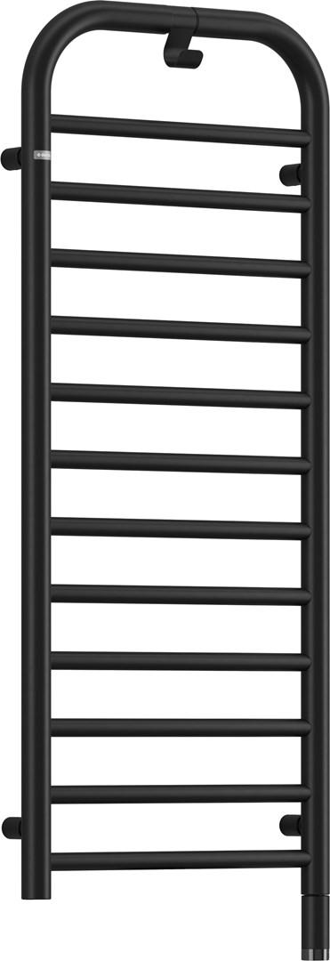 Deante AGI NG41E elektrisk badeværelsesradiator - højde 121 cm, sort