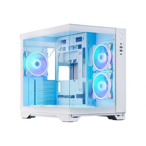 Chieftec Visio GM-30W-TG-OP pc-kabinet - ATX, hvid, ARGB, sidevindue