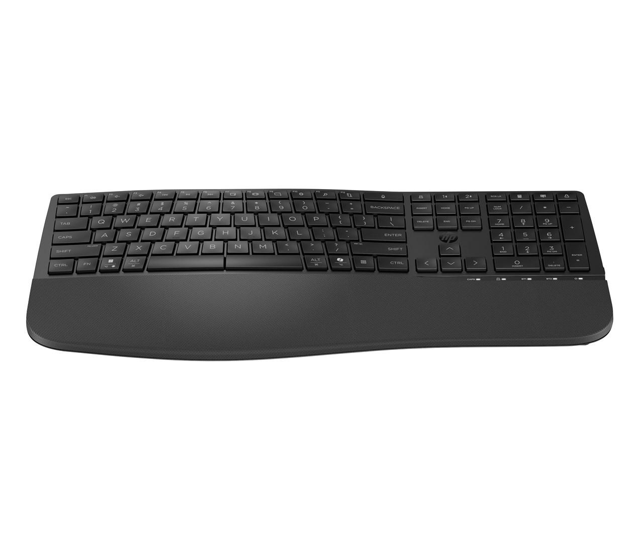 HP 680 Comfort Dual‑Mode tastatur - ergonomisk, trådløst