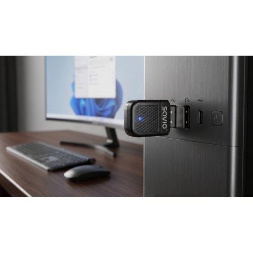 Savio BT-070 Bluetooth-adapter USB 2.0 til PC