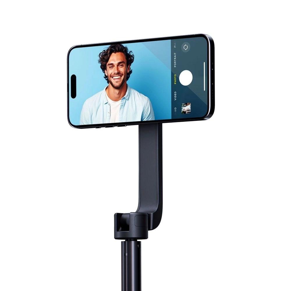 3MK Hardy MagSelfie Stick - Bluetooth selfie-stang til smartphone, sort