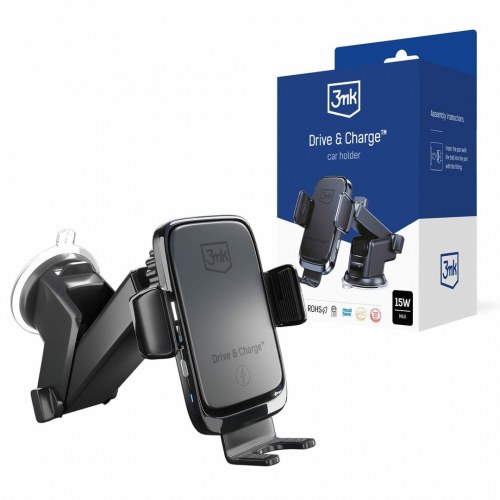 3MK Drive & Charge - bilholder med trådløs opladning