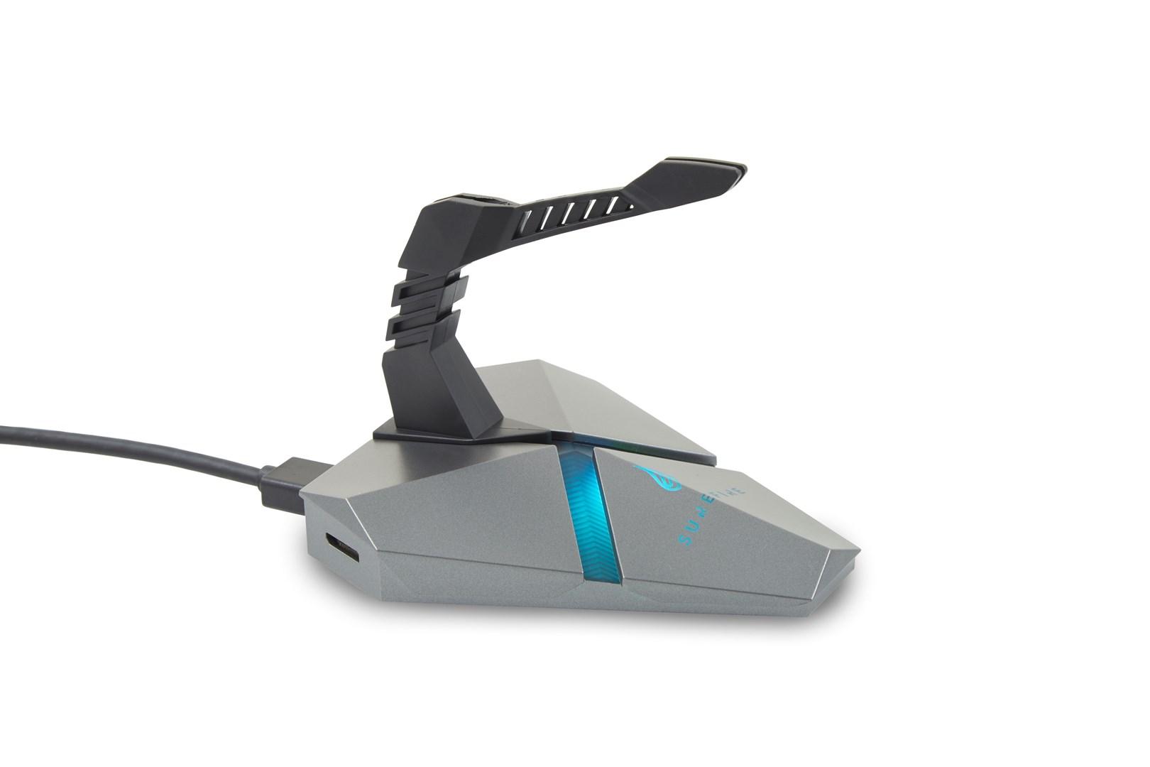 SureFire Axis Bungee HUB - holder til musekabel med USB-hub