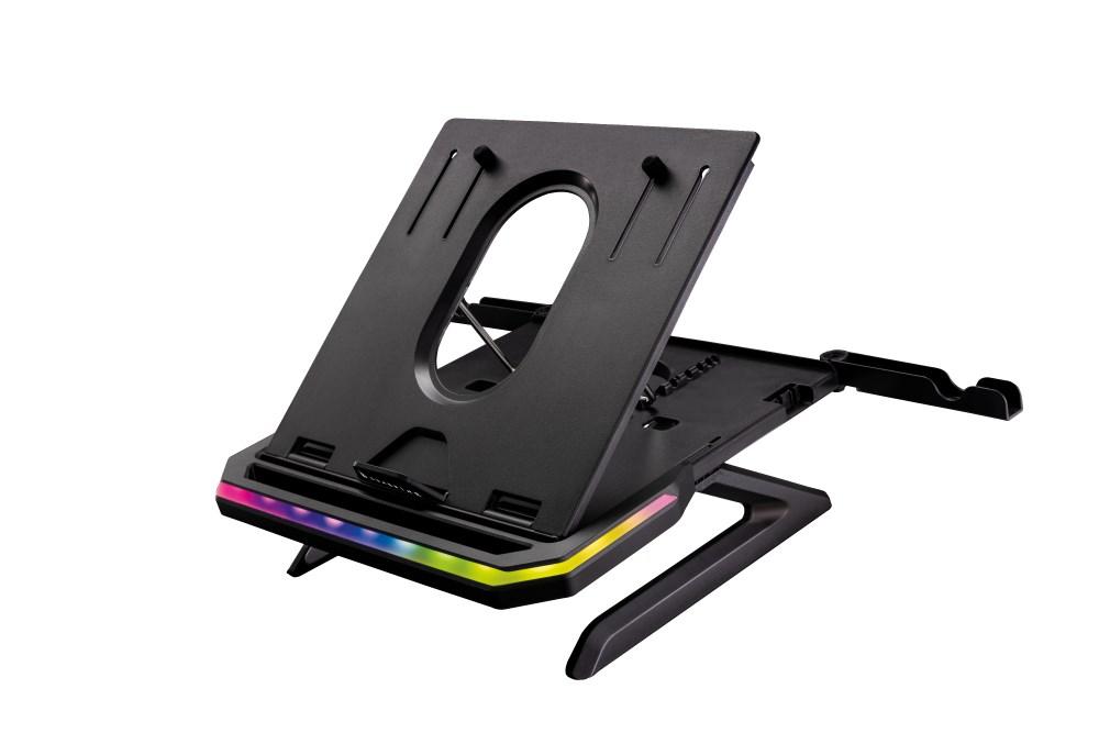 Verbatim SureFire Portus X1 laptopstand - sort, op til 17,3"