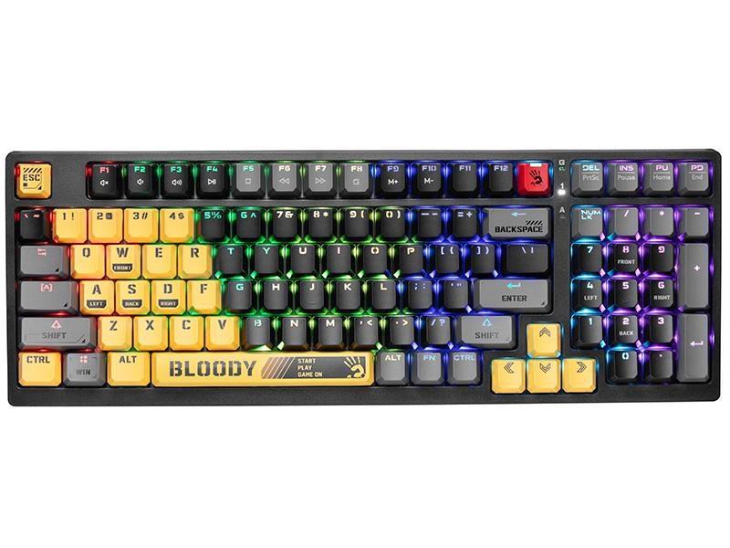 A4Tech Bloody S98 Sport Lime - kablet mekanisk tastatur billede