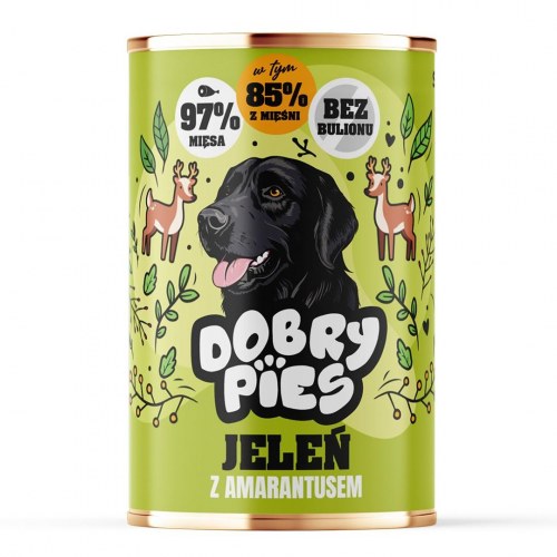 Dobry Pies vådfoder til hund - hjort med amarant, 400 g
