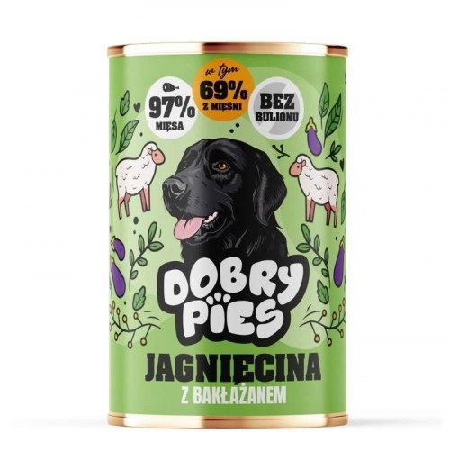 Dobry Pies vådfoder til hund - lam med aubergine, 400 g
