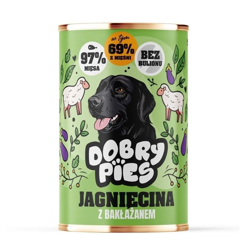 Dobry Pies vådfoder til hund - lam med aubergine, 400 g