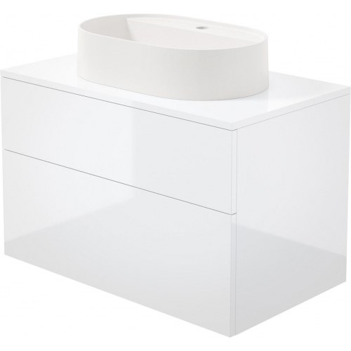 Deante badeværelsesskab med granitvask - 55 × 35 cm