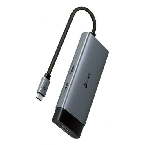 TP-Link UH5020C USB-C 5-ports hub - 4K HDMI, 100 W PD - Grå