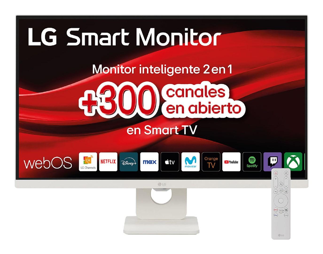 LG 27U731SA-W 27" 4K Ultra HD IPS Smart monitor - hvid