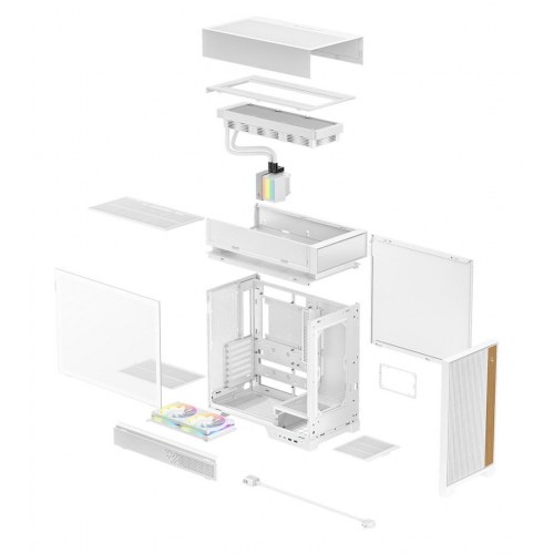 DeepCool CL6600 WH midi-tower kabinet - hvid