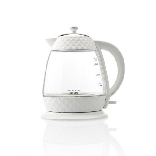 ETA Crystal elkedel 1,7 l - 2.200 W - transparent/hvid