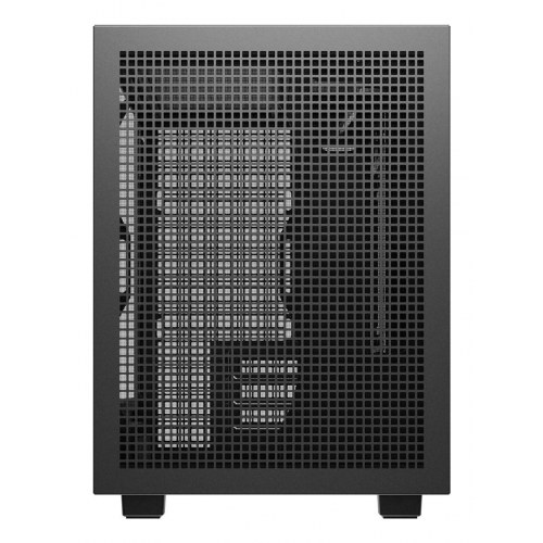 DeepCool CH260 Wood Micro Tower pc-kabinet - sort/træ, hærdet glas