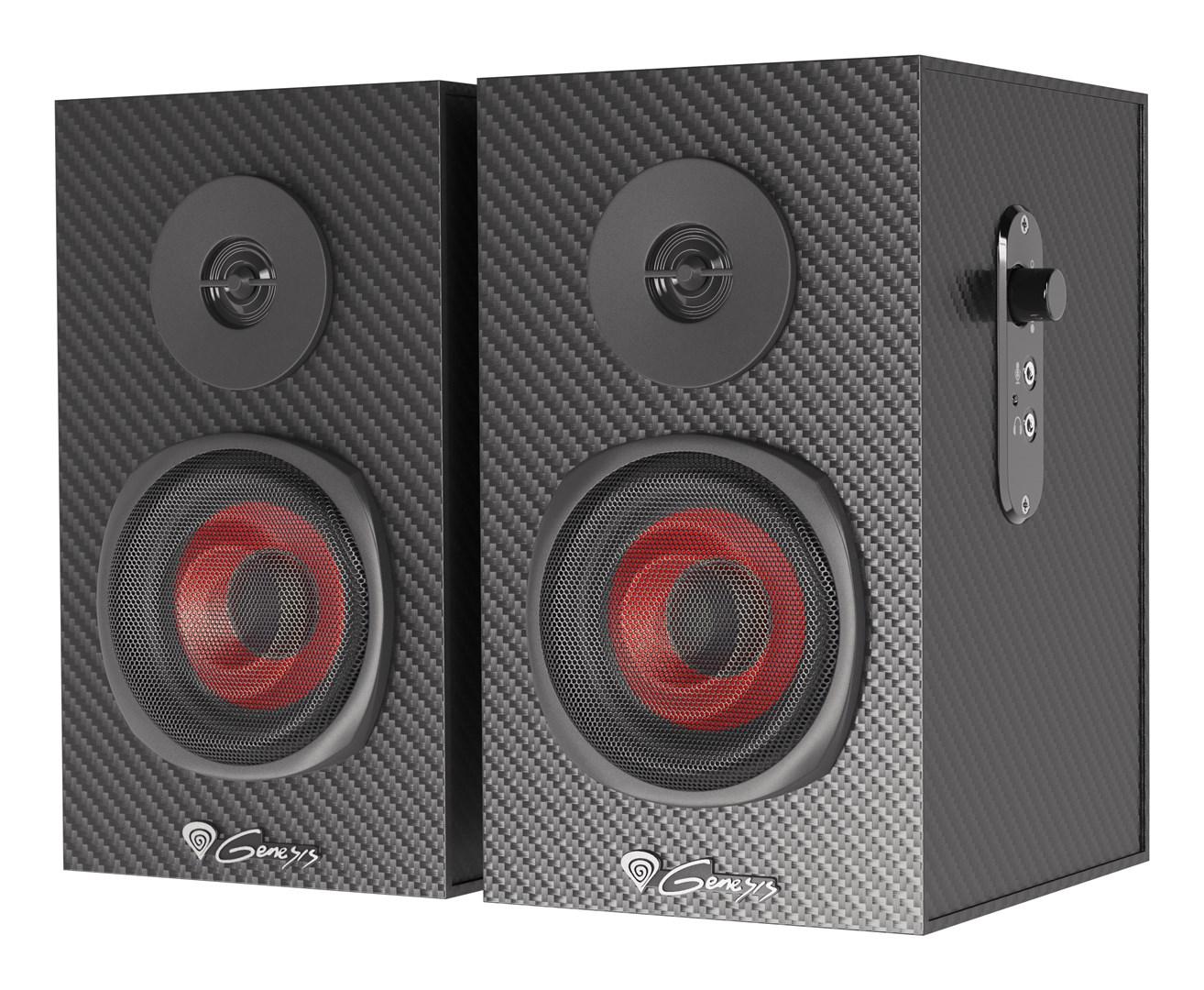 Genesis Helium 200 gaming-højttalere 2.0 - sort, 20 W, kablet billede