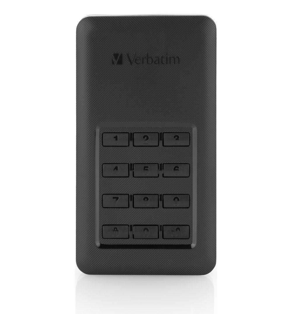 Verbatim Store ‘n’ Go bærbar SSD 256 GB USB-C med numerisk tastatur - sort