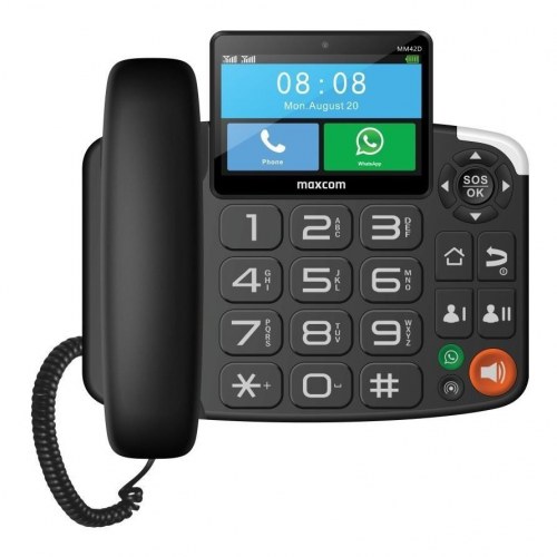 Maxcom MM42D SE 4G trykknaptelefon med stor skærm