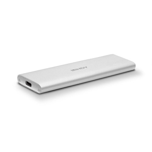 LINDY USB 3.2 Gen 2 M.2 SSD-kabinet - sølv, USB-C