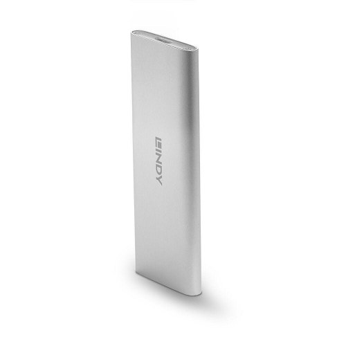 LINDY USB 3.2 Gen 2 M.2 SSD-kabinet - sølv, USB-C