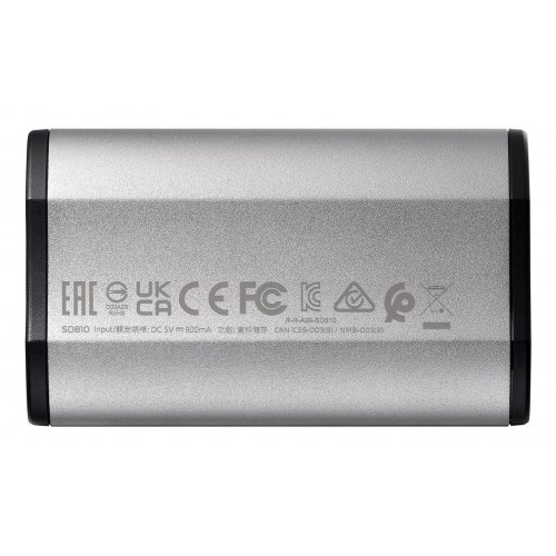 ADATA SD810 500 GB ekstern SSD - USB-C USB 3.2 Gen 2x2, sort/sølv