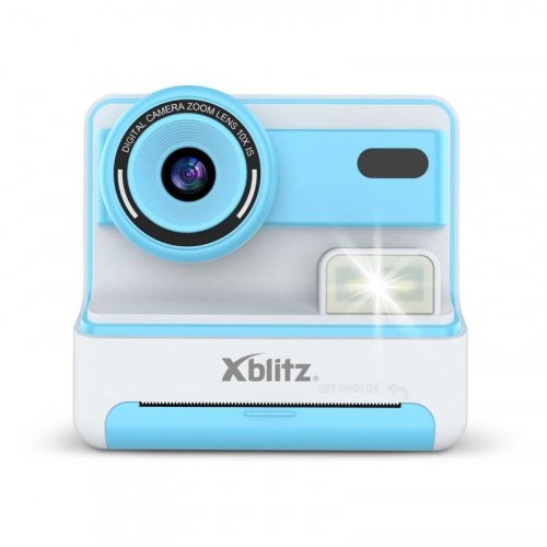 Xblitz Flash Blue - instantkamera til børn med termisk printer, hvid/blå