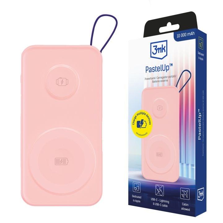 3MK PastelUp powerbank 10.000 mAh 22,5 W - pink