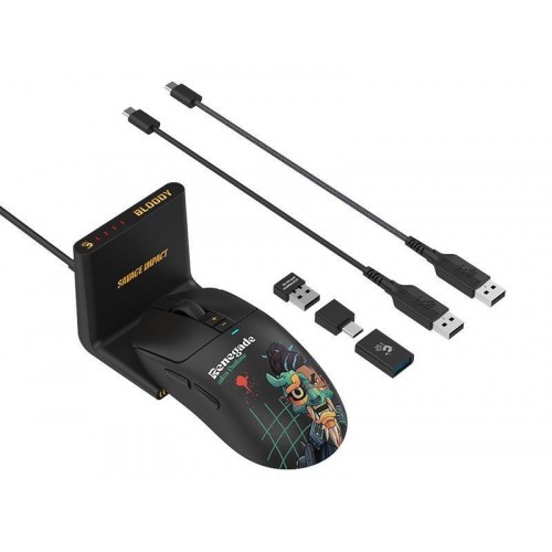 A4Tech Bloody R72 Ultra Duo - trådløs gaming-mus Renegade Midnight